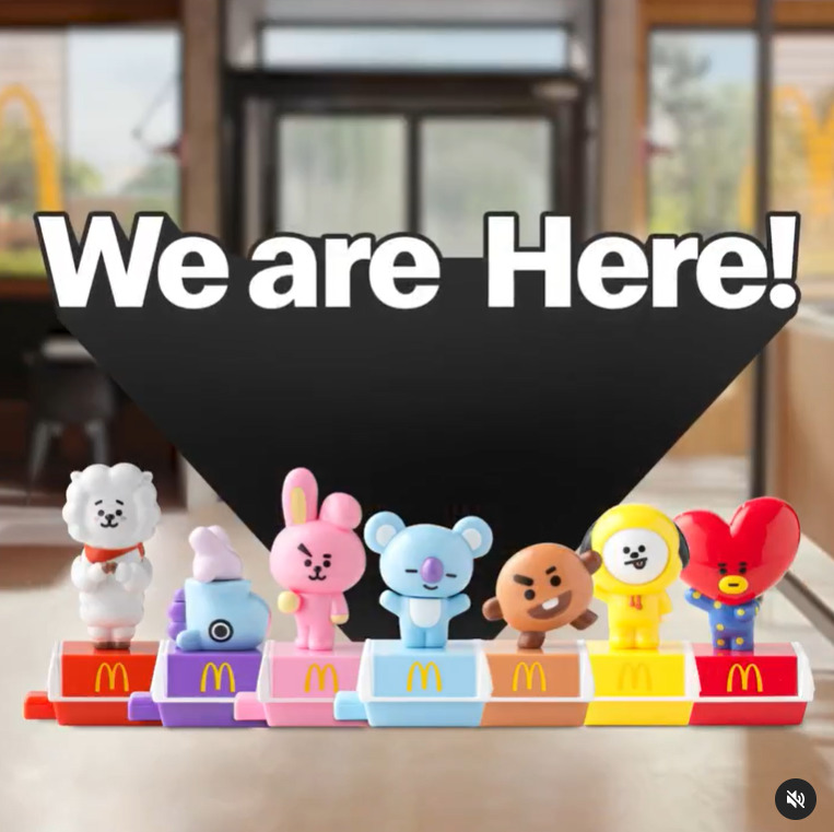 BTSキャラクターBT21とマクドナルドコラボ日本ではある？韓国